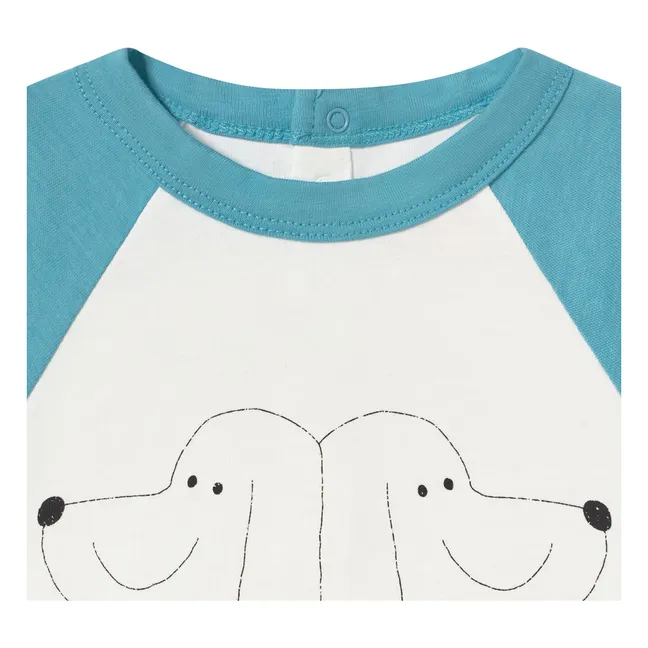 Camiseta de algodón ecológico Tiny &amp; Tiny Dogs | Blanco