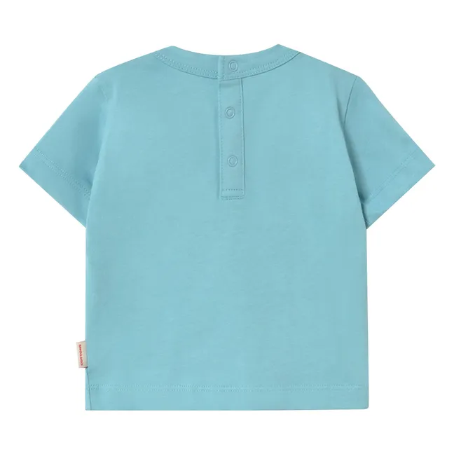 Camiseta Perro Algodón Ecológico | Azul Cielo