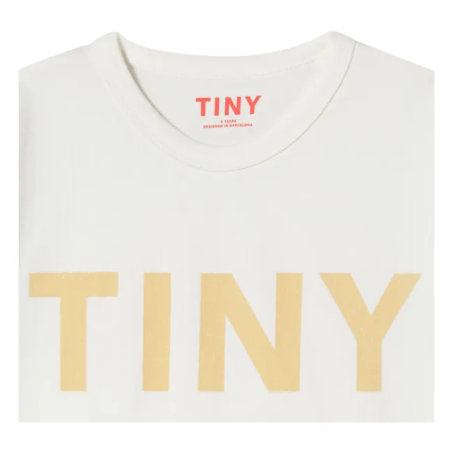 Camiseta Tiny Colorblock de algodón orgánico | Blanco