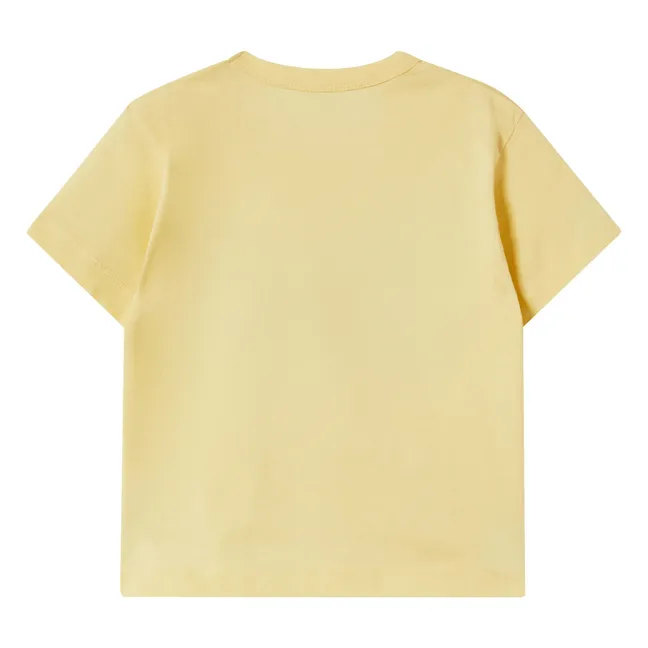 T-shirt Tiny Chien Coton Bio | Jaune pâle