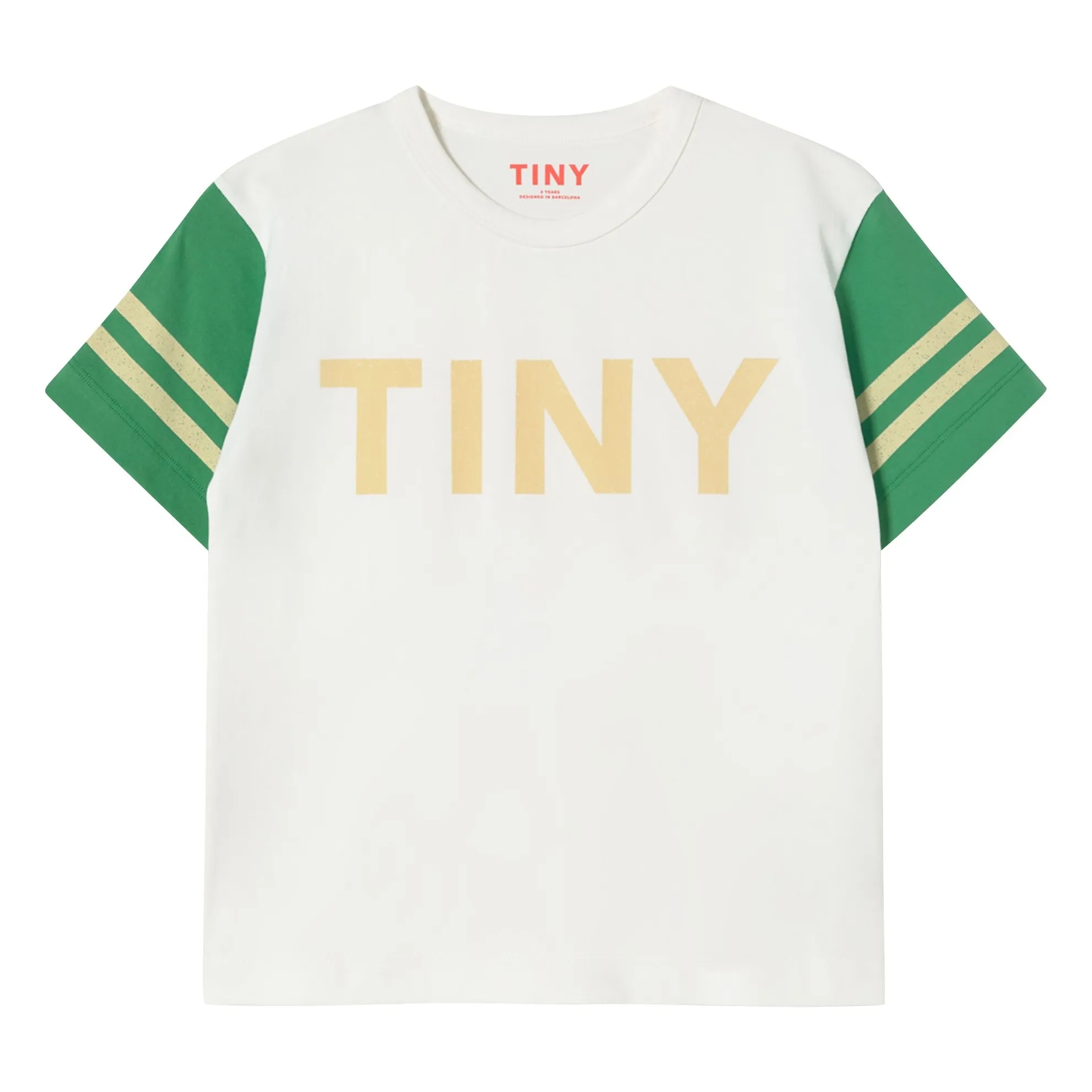 Tinycottons White Tiny Colorblock Organic Cotton T-Shirt