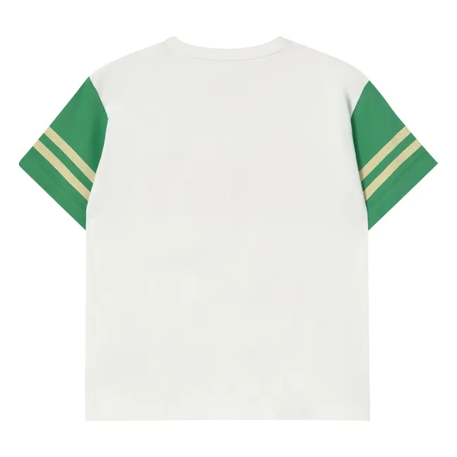 Tiny Colorblock T-Shirt Bio-Baumwolle | Weiß