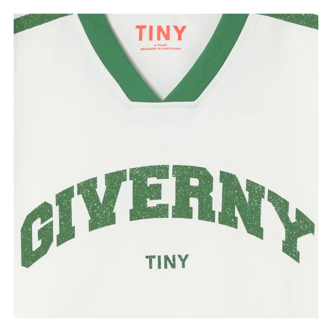 Giverny Organic Cotton Contrast T-Shirt | White