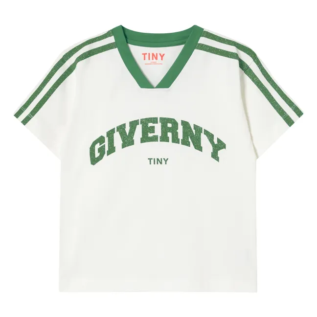 T-shirt Contrasté Giverny Coton Bio | Blanc