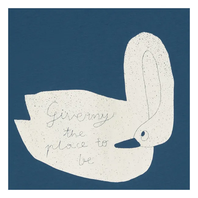 T-shirt Cygne Coton Bio | Bleu marine