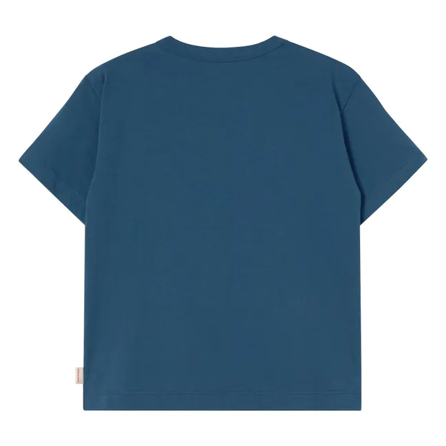 Swan T-shirt Organic cotton | Navy blue