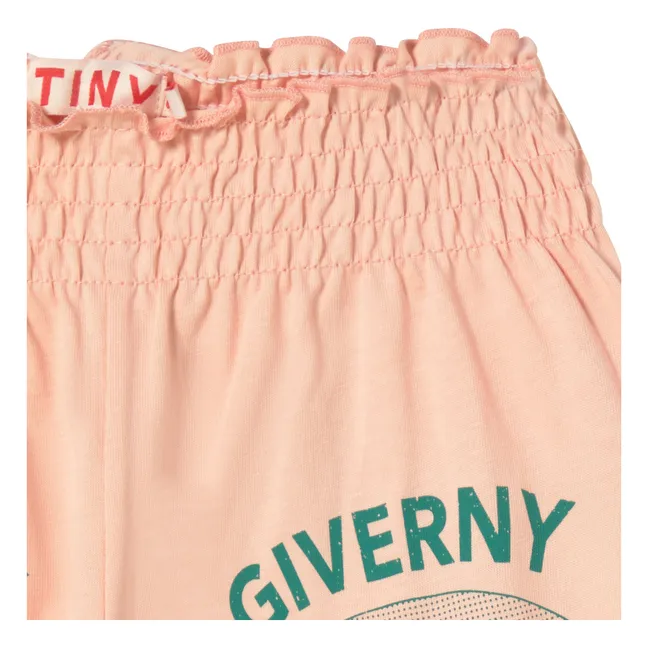 Giverny Organic Cotton Ruffle Shorts | Pale Pink