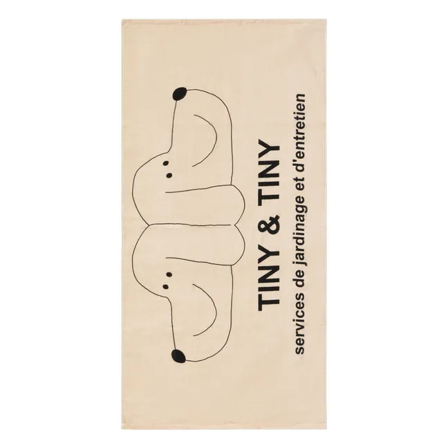 Tiny &amp; Tiny Organic Cotton Beach Towel | Beige