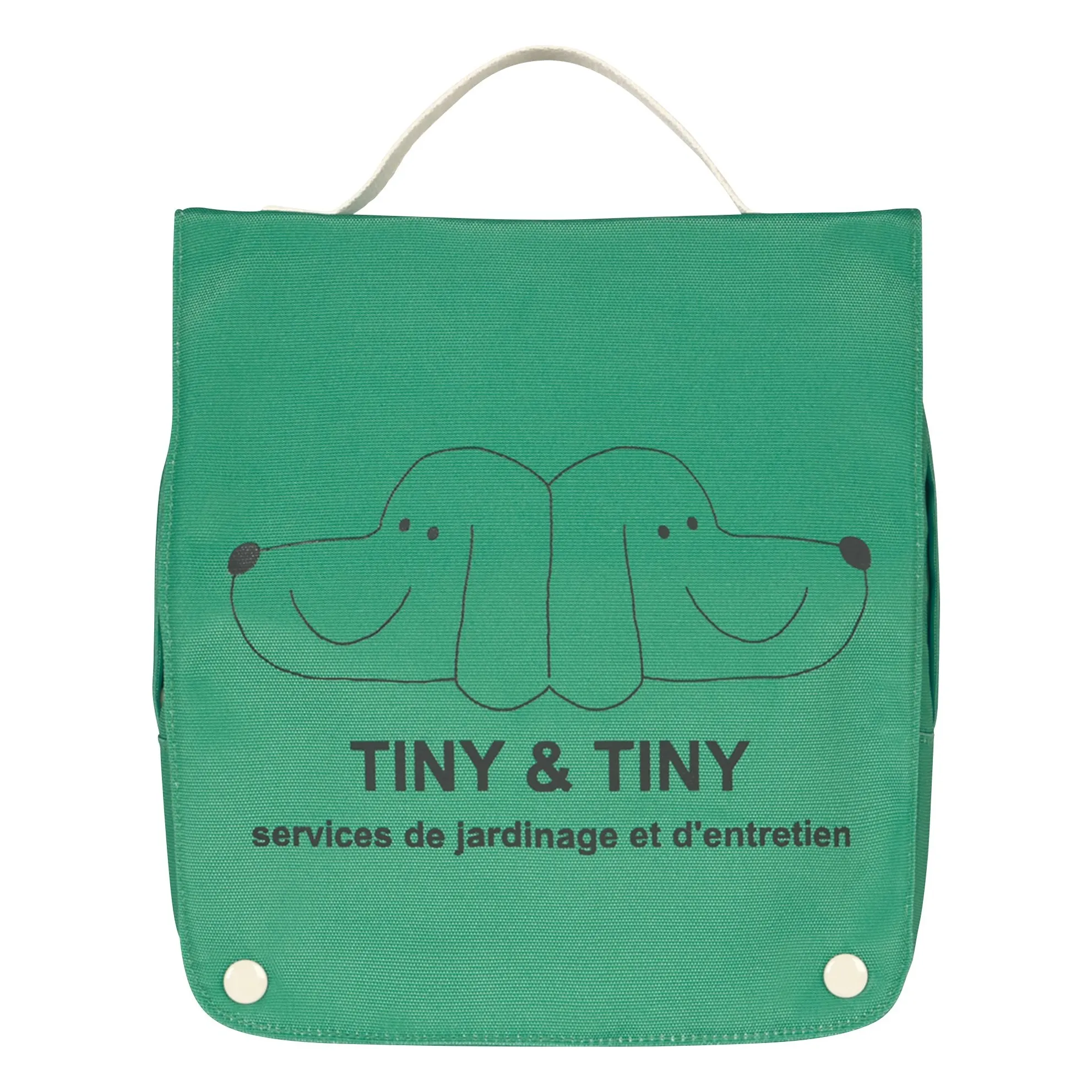 Tinycottons Green Tiny & Tiny Backpack