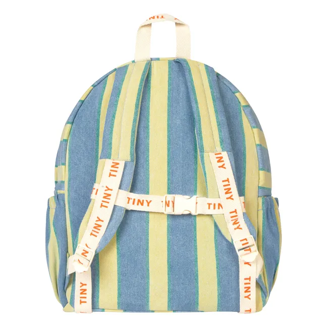 Rucksack Denim Gestreift | Blau