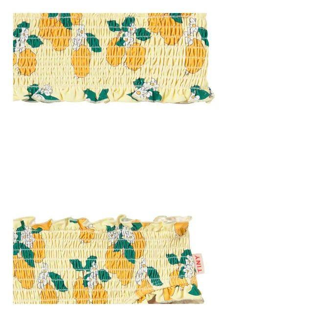 Orange Smocked Swimsuit | Yellow