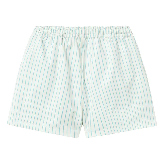 Pantaloncini da bagno a righe | Azzurro fiordaliso