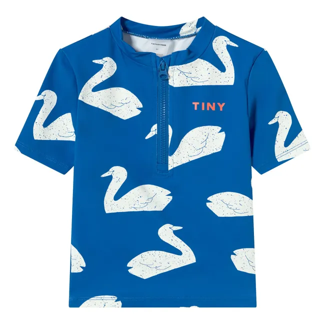 T-shirt de Bain Anti-UV Cygnes | Bleu