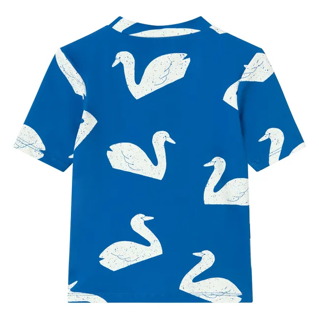 T-shirt de Bain Anti-UV Cygnes | Bleu