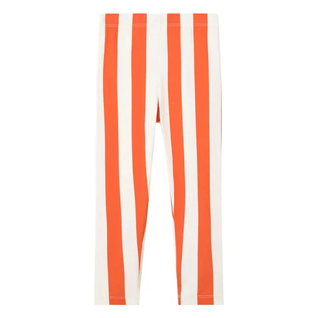 Gestreifte Leggings | Rot