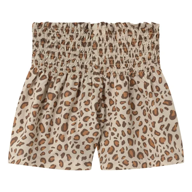 Short Léopard | Marron