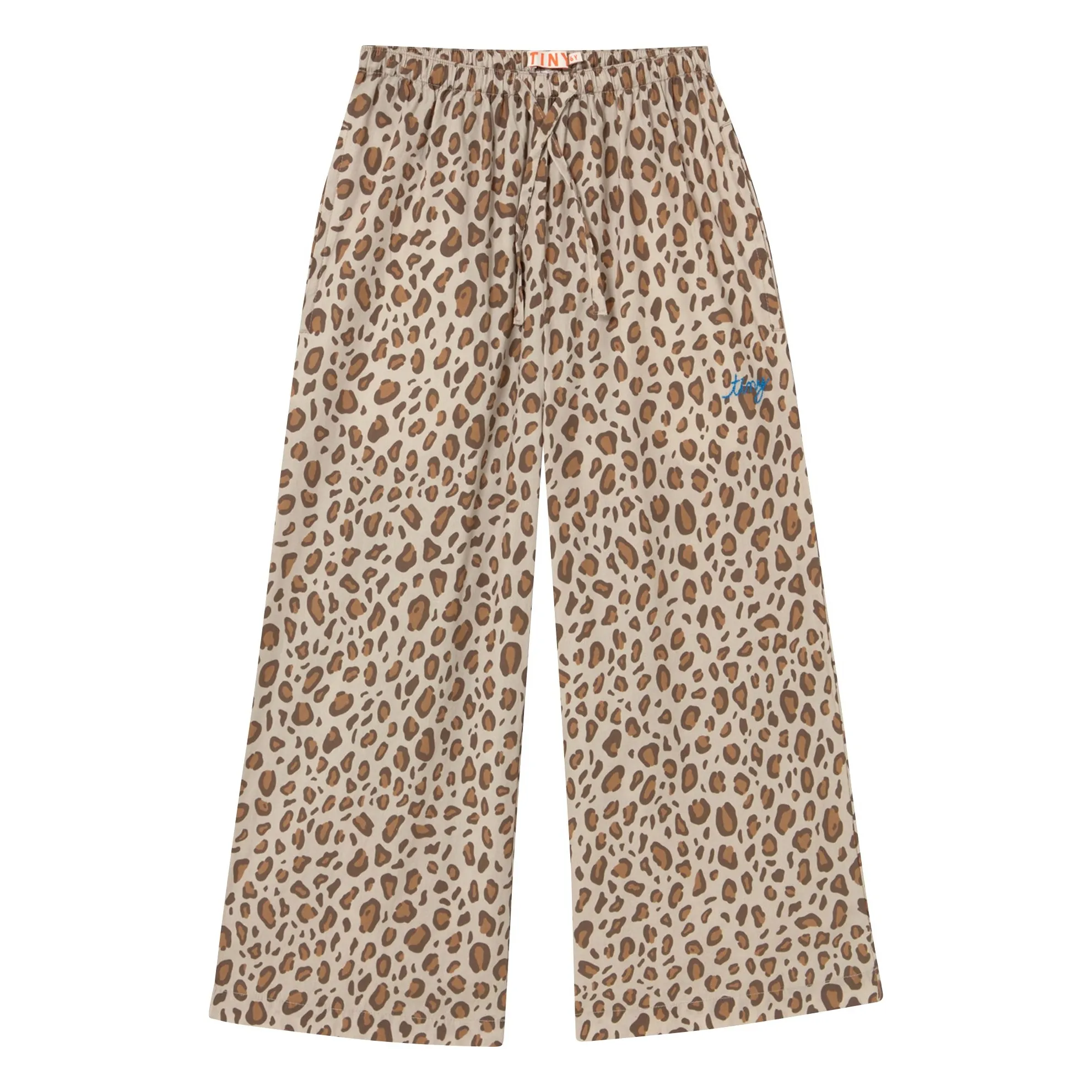 Tinycottons Brown Poplin Leopard Pants