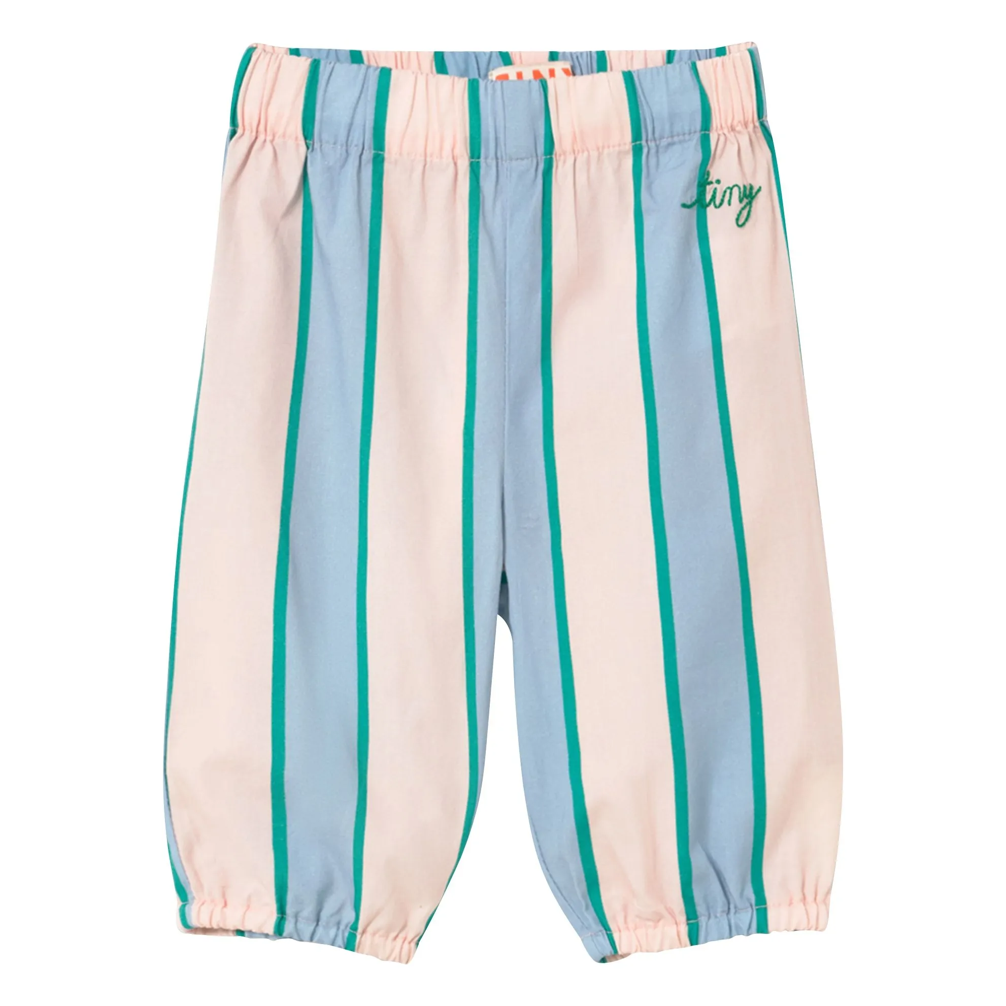 Tinycottons Pale Pink Poplin Striped Trousers