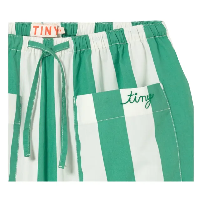 Tiny Striped Pants | Green