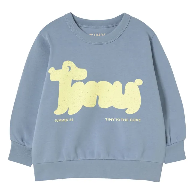 Sweat Tiny Coton Bio | Bleu gris