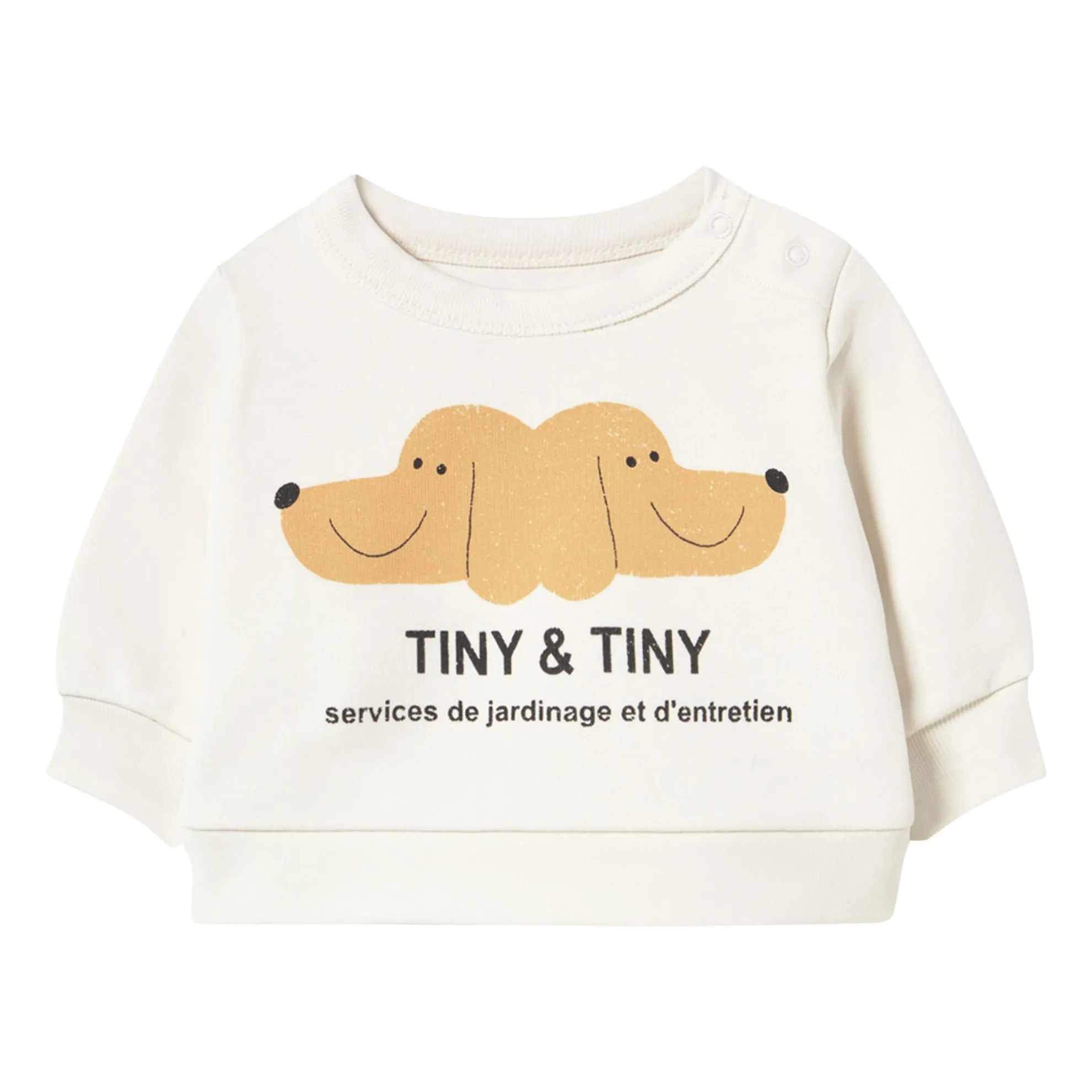 Tinycottons White Sweat Dogs Tiny & Tiny Coton Bio Baby