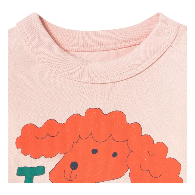 Sweat Dog Tiny 26 Algodón Ecológico Bebé | Rosa Pálido