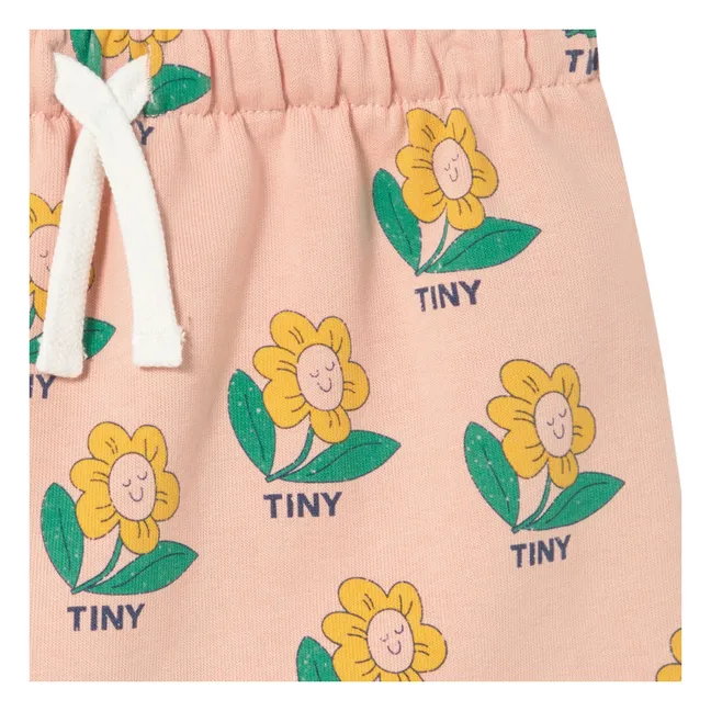 Falda floral de algodón orgánico | Rosa