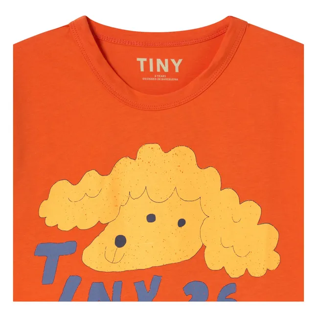 T-shirt Chien Tiny 26 Coton Bio | Orange