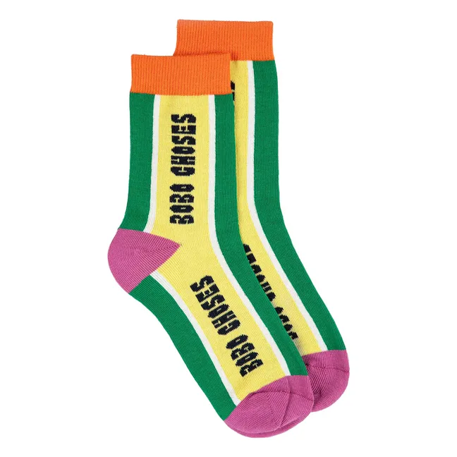 Set of 2 Pairs of Bobo Choses Organic Cotton Socks | Orange