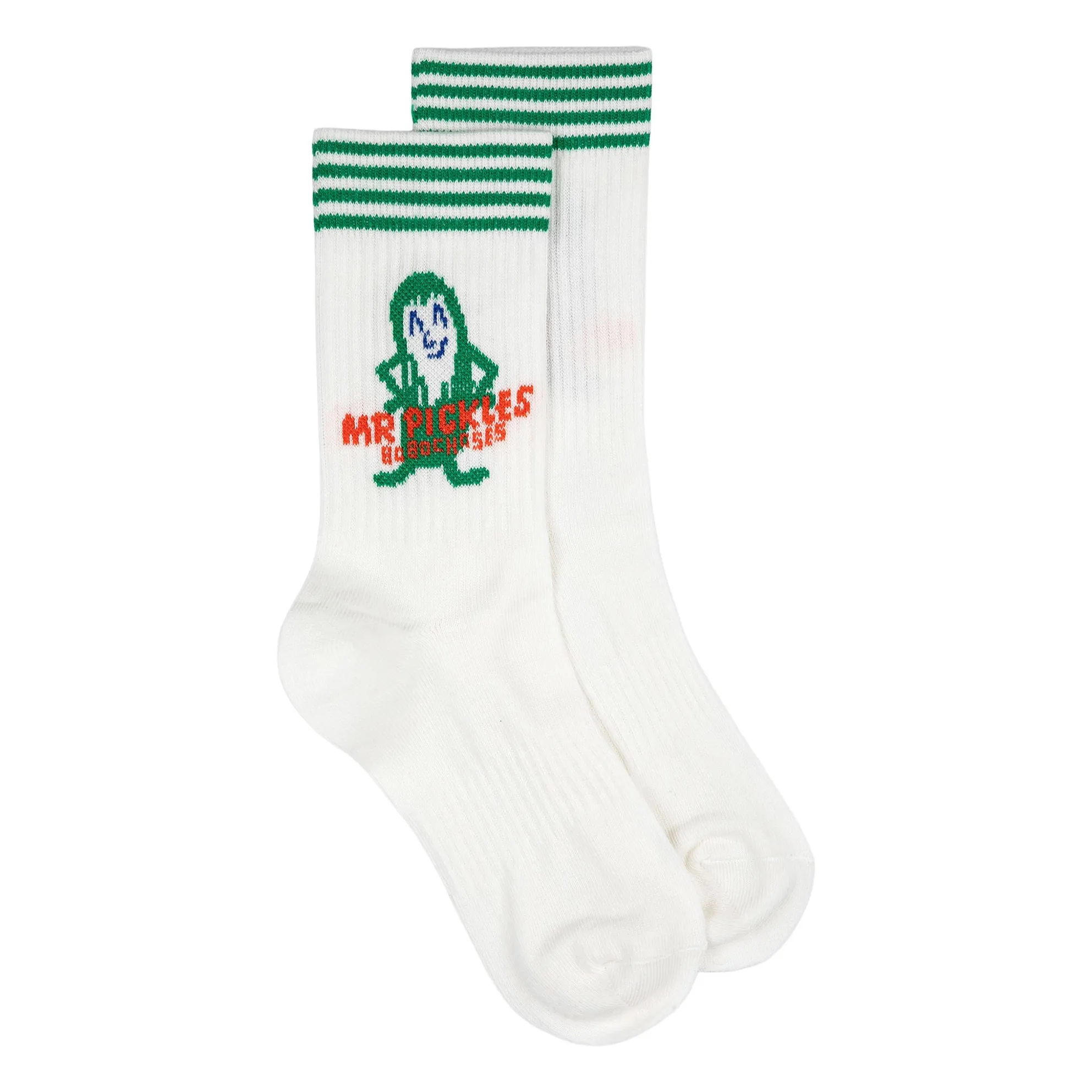 Bobo Choses White Mr Pickles Organic Cotton Socks