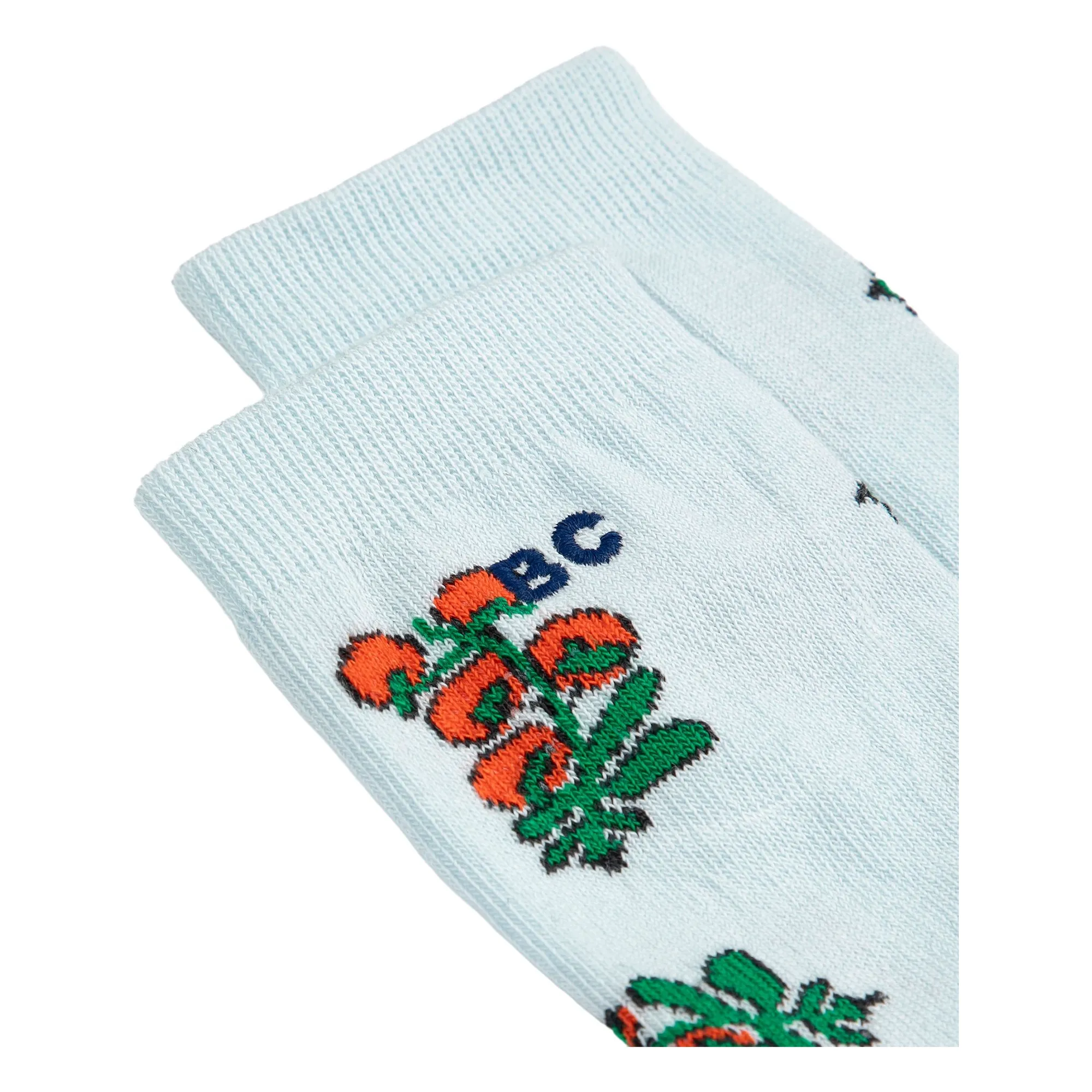 Chaussettes Tomates Coton Bio | Bleu Clair- Image produit n°2