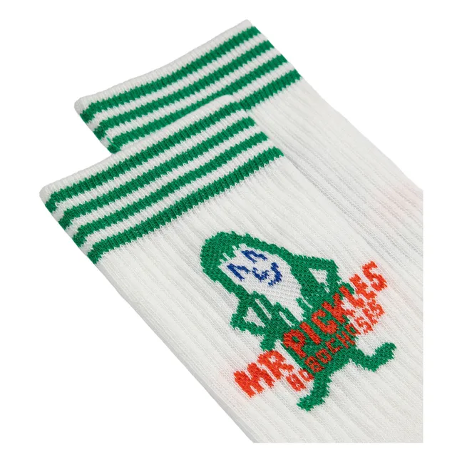 Socken Mr Pickles Bio-Baumwolle | Weiß