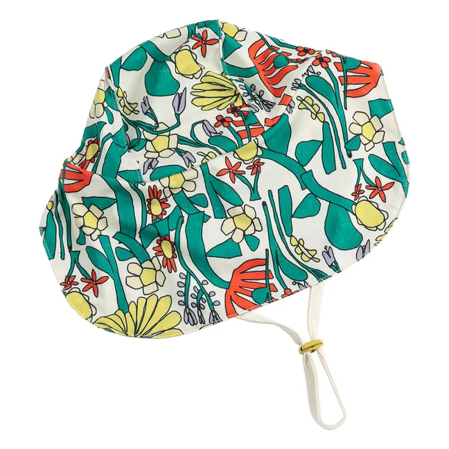 Gorro de baño floral | Blanco