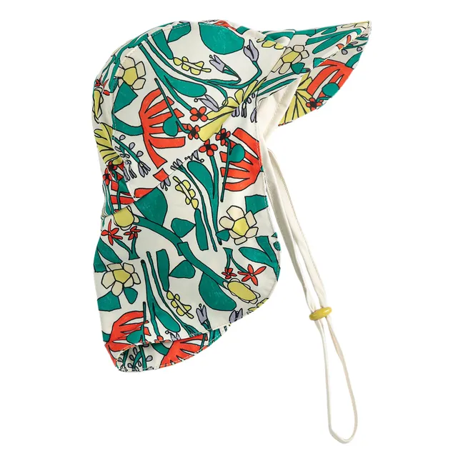 Chapeau de Bain Fleuri | Blanc