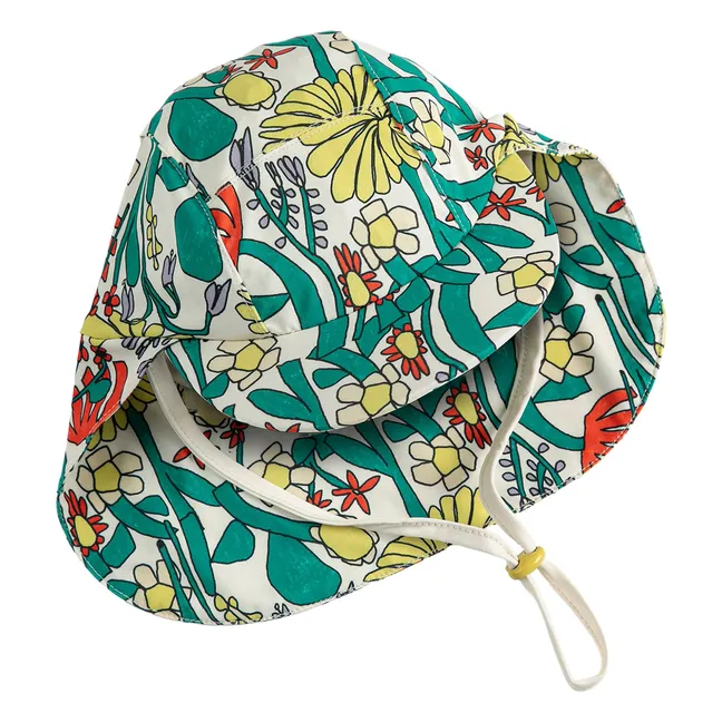 Chapeau de Bain Fleuri | Blanc