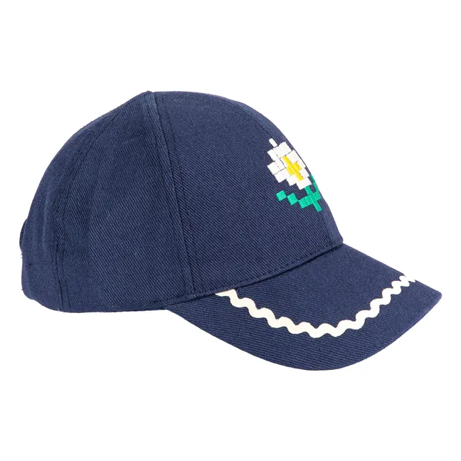 Casquette Marguerite Fibres Recyclées | Bleu marine