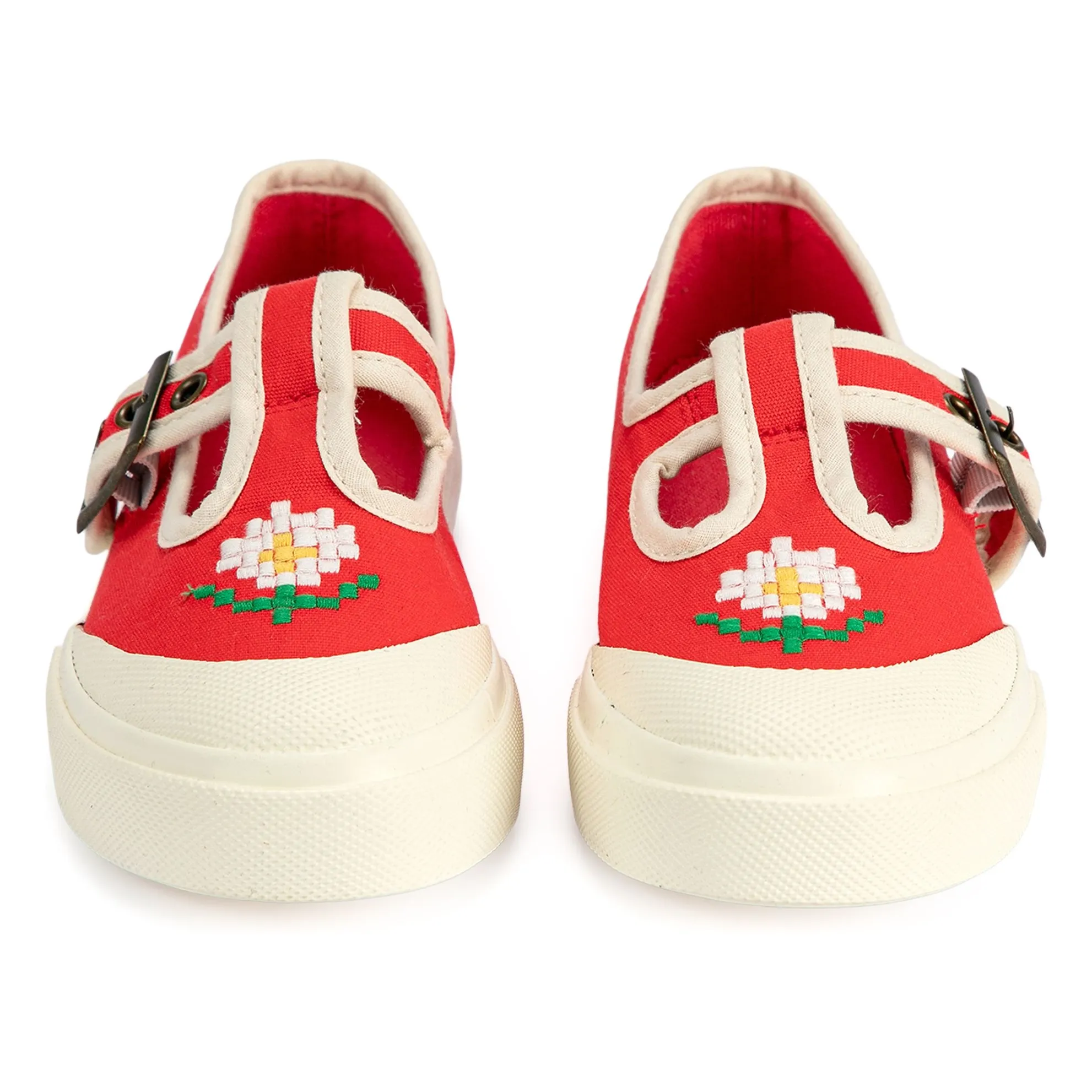 Baskets Marguerites | Rouge- Image produit n°3