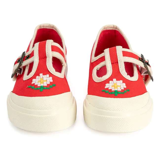 Daisy sneakers | Red