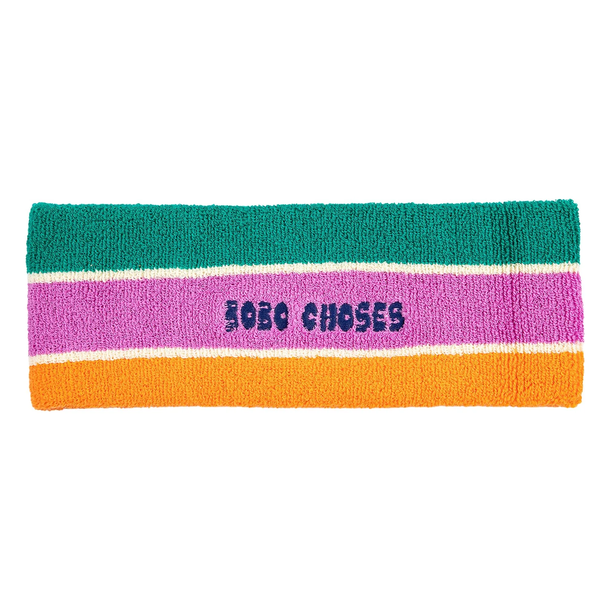 Bobo Choses Green Striped Terry Headband