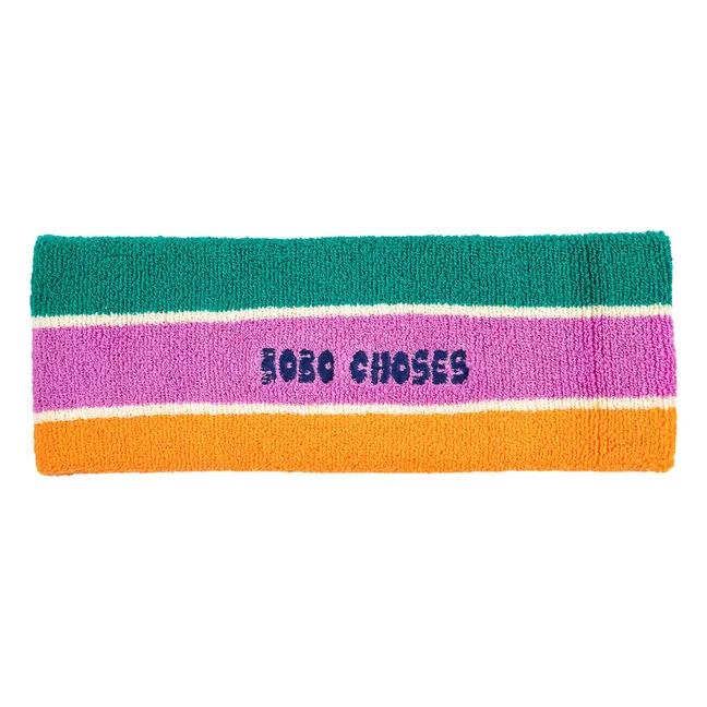 Striped Terry Headband | Green