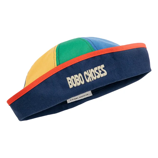 Béret Marin Colorblock Fibres Recyclées | Bleu marine