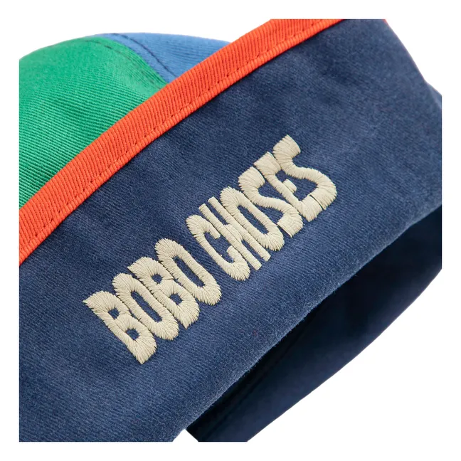 Colorblock Recycled Fiber Sailor Beret | Navy blue