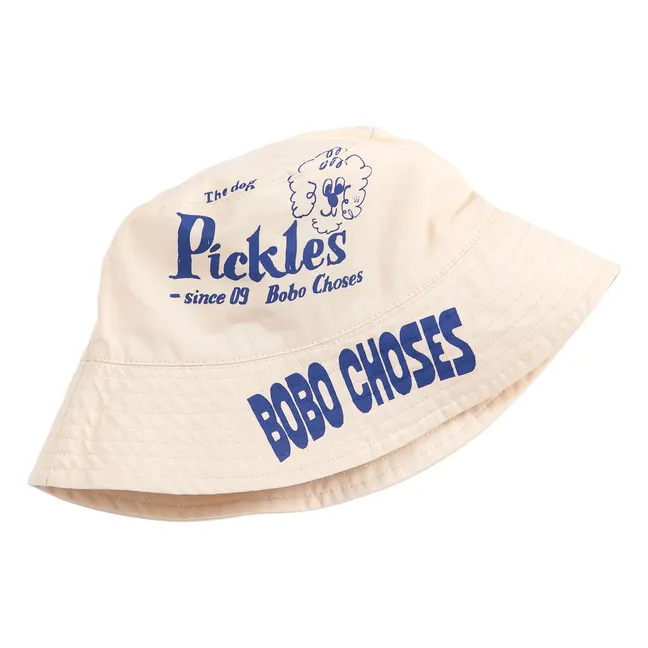 Bob Réversible Pickles Fibres Recyclées | Blanc