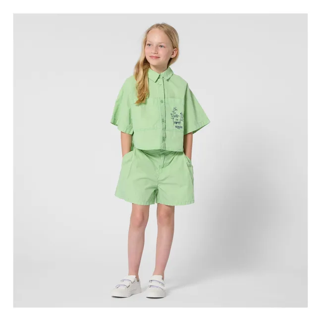 Camisa Kenzo Garden | Verde Pálido