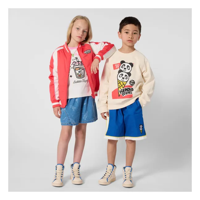 Happy Sweet Bubble Tiger T-shirt | White