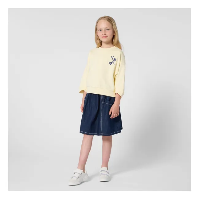 Sweat Molleton Kenzo Garden Libellule | Jaune pâle
