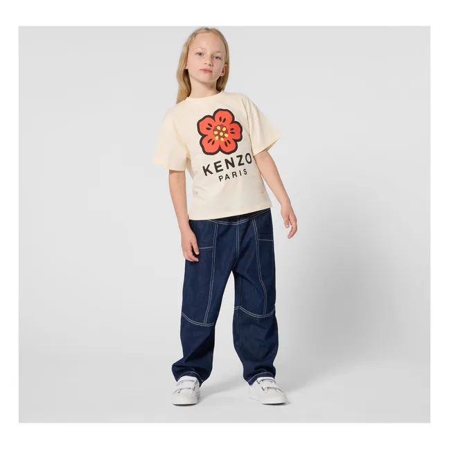 Flower T-shirt | Ecru