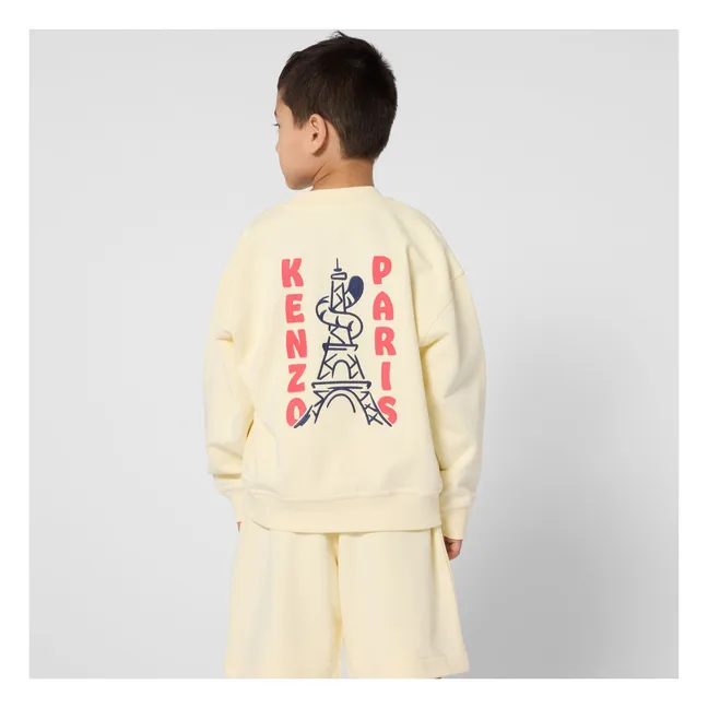 Molton Sweat Kenzo Garden Paris | Pale yellow