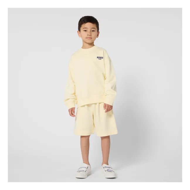 Molton Sweat Kenzo Garden Paris | Pale yellow