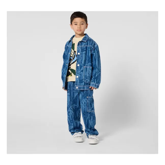 Eden Jungle Bamboo Denim Jacket | Blue